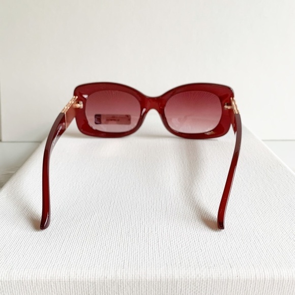NWT retro vintage style red and gold sunglasses - Picture 5 of 7